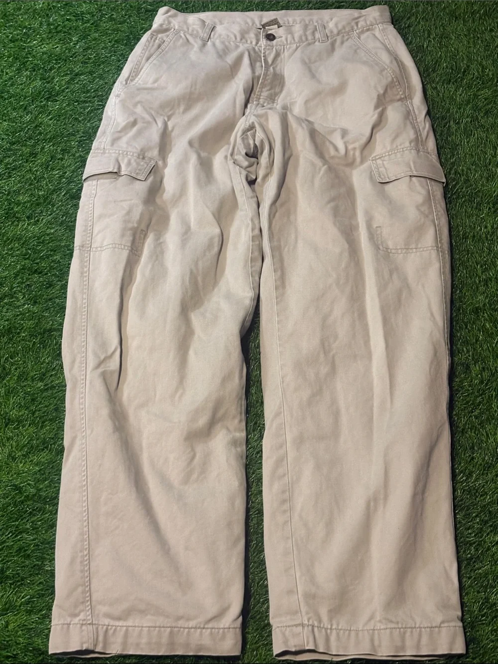 Lee Dungarees  Cargo Pants — Beige Neutral Workwear 32/32